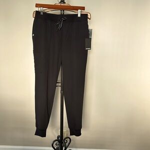 JAANUU SLIM SCRUB JOGGER PANTS